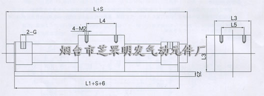 CWCY系列磁性防转气缸外形